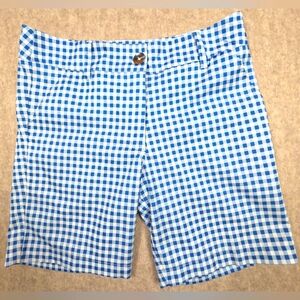 GG Blue‎ Women’s Size 6 Shorts, Blue White Checked Squares, Golf, Tennis, Hiking
